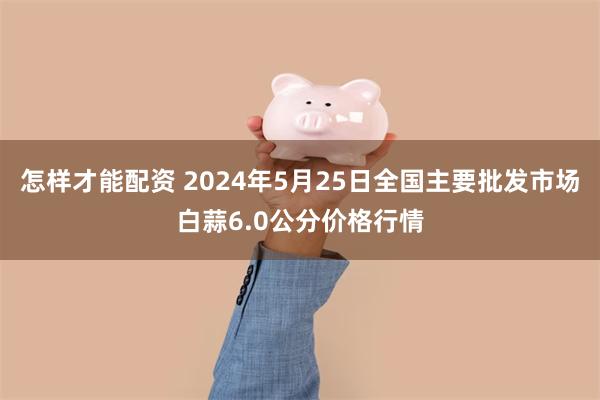 怎样才能配资 2024年5月25日全国主要批发市场白蒜6.0公分价格行情