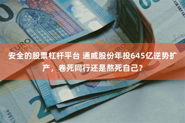 安全的股票杠杆平台 通威股份年投645亿逆势扩产，卷死同行还是熬死自己？