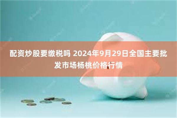 配资炒股要缴税吗 2024年9月29日全国主要批发市场杨桃价格行情